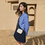 Color-Block Wrap Long Blazer