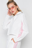 Primetime Looks-Colorblock Windbreaker Jacket Pant Set