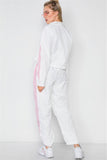 Primetime Looks-Colorblock Windbreaker Jacket Pant Set