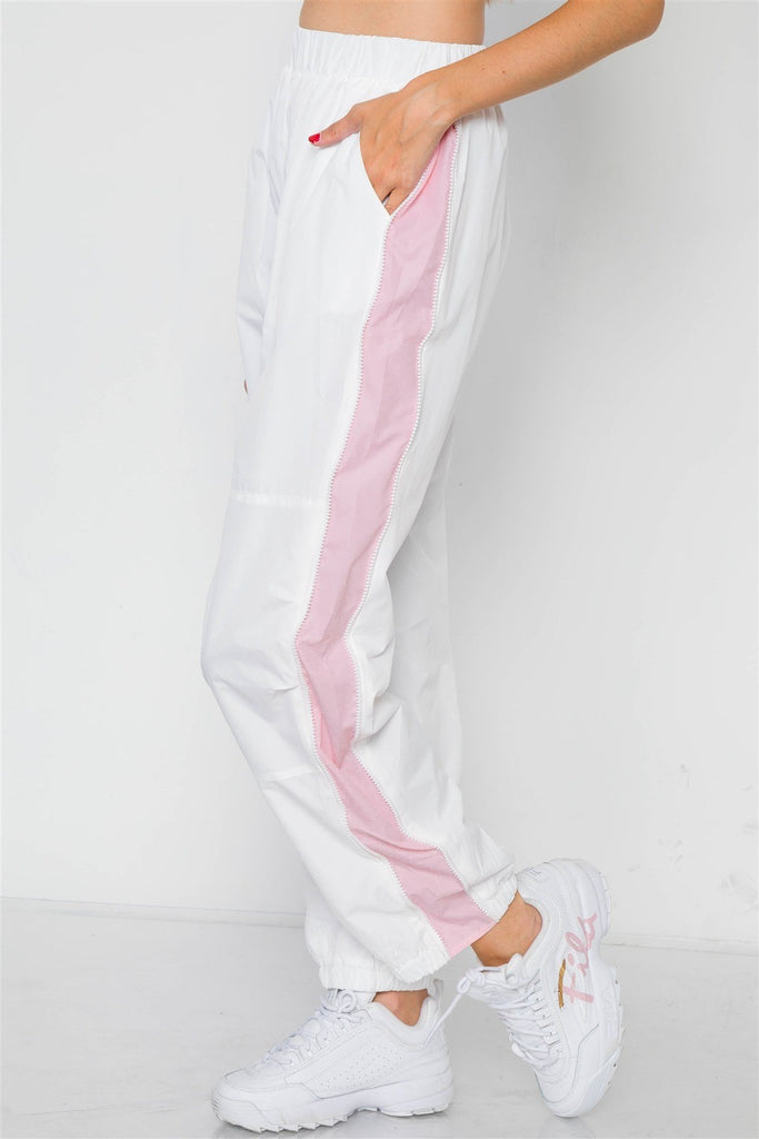 Primetime Looks-Colorblock Windbreaker Jacket Pant Set