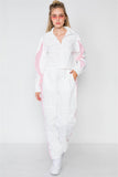 Primetime Looks-Colorblock Windbreaker Jacket Pant Set