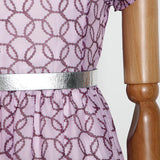 CORDELLA Ruffed puff Mini Dress