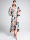 CORINNA printed bohemian dress