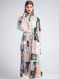 CORINNA printed bohemian dress