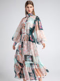 CORINNA printed bohemian dress