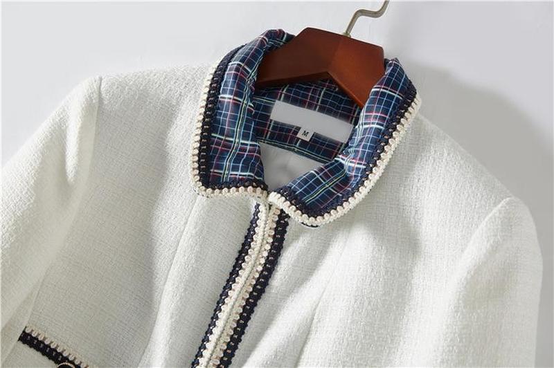 Primetime Looks-Cotton-blend 3/4 sleeve skirt set