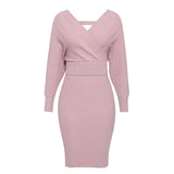 Primetime Looks-Cotton-blend knit skirt suit in powder pink