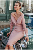 Primetime Looks-Cotton-blend knit skirt suit in powder pink