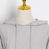 Crop Hooded Sweatshirt in colors