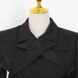 Primetime Looks-Crossover Crop Blazer