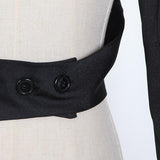 Primetime Looks-Crossover Crop Blazer