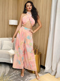 Primetime Looks-Cruise dream culotte pants set in pink