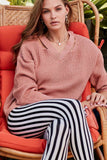 Cut Out Knitted Sweater in colors