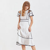 Daisie butterfly sleeved midi dress-Primetime Looks
