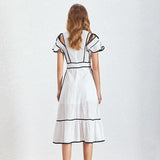 Daisie butterfly sleeved midi dress-Primetime Looks