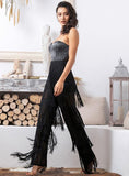 Primetime Looks-DANCING QUEEN Tasseled Jumpsuit