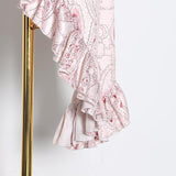 DAWN Asymmetrical Ruffled Lantern Dress
