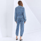 Denim jacket and pants set