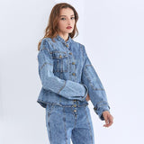 Denim jacket and pants set