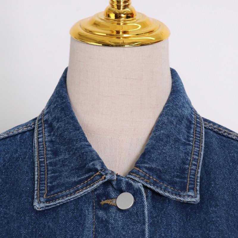 Denim Jacket with chain tassels in colors