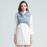 Denim Wrap Vest