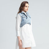 Denim Wrap Vest