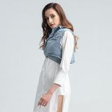 Denim Wrap Vest