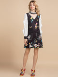DIANNE V-neck floral mini dress