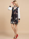 DIANNE V-neck floral mini dress