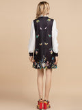 DIANNE V-neck floral mini dress