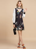 DIANNE V-neck floral mini dress