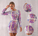Disco Queen sequinned mini dress-Primetime Looks