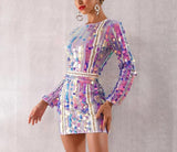 Disco Queen sequinned mini dress