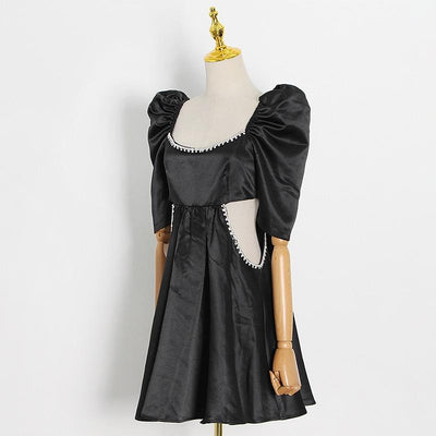 DONNA Cut-out Waist Mini Dress in colors