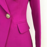 Primetime Looks-Double-breasted blazer in violet