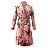 Double Breasted Blossom Overcoat
