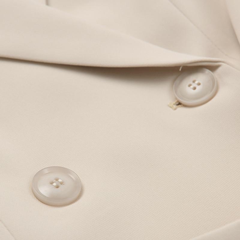 Double-breasted Buckled Blazer in Colors