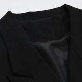 Double-breasted Buckled Blazer in Colors