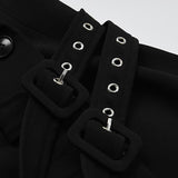 Double-breasted Buckled Blazer in Colors