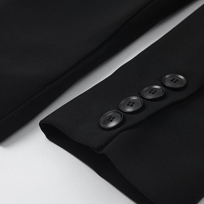 Double-breasted Buckled Blazer in Colors