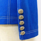 Double Breasted Denim Blazer