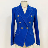Double Breasted Denim Blazer