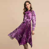 Clementine pleated floral dress