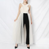 Primetime Looks-Elegant Mesh Jumpsuit