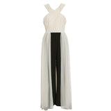 Primetime Looks-Elegant Mesh Jumpsuit
