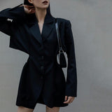 Primetime Looks-Elegant notched lapel blazer in colors
