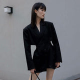 Primetime Looks-Elegant notched lapel blazer in colors
