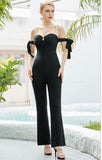 Elegant Sweetheart Flare Jumpsuit