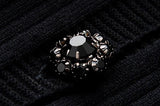 Embellished Puffed Sleeve Cardigan