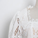 Primetime Looks-Embroidery Lace Pocket Shorts in Set